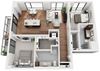 Floor Plan at 1000 Speer by Windsor